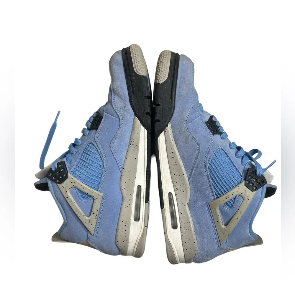 Air Jordan 4 Retro University Blue Nike Athletic Shoes 12 Mens